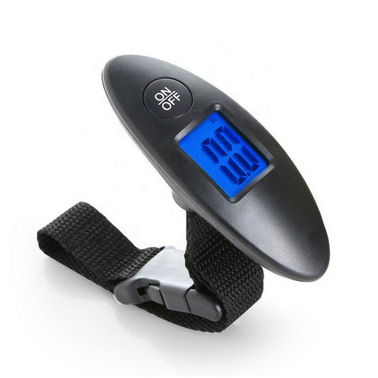 Compact digital luggage scale for weighing travel bags