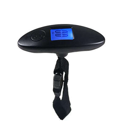 Compact digital luggage scale for weighing travel bags