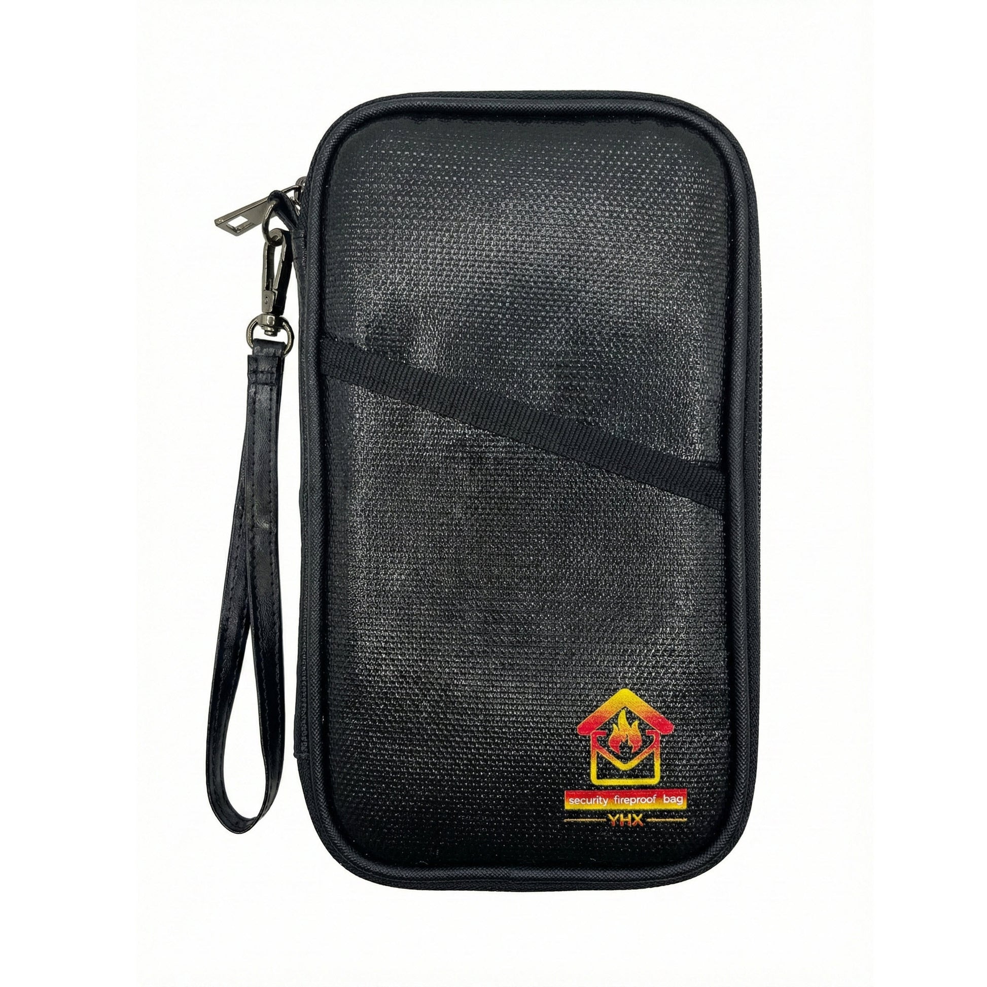 Fireproof passport wallet with RFID protection for travel documents