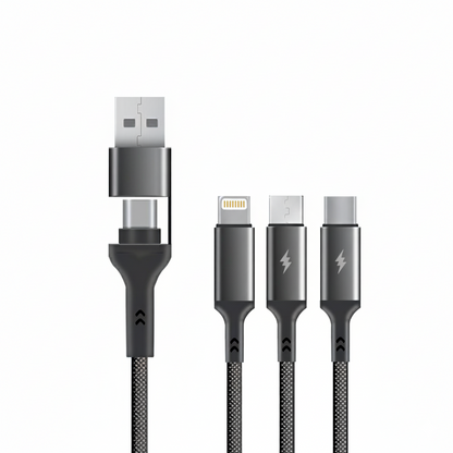 5-in-1 universal USB charging cable for multiple devices