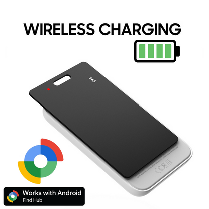 Android smart tracker with wireless charging capability