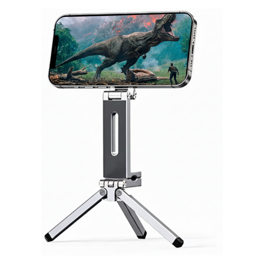 Magnetic phone holder stand for travel and desk use