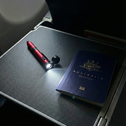 Multifunction pen with LED torch for night travel